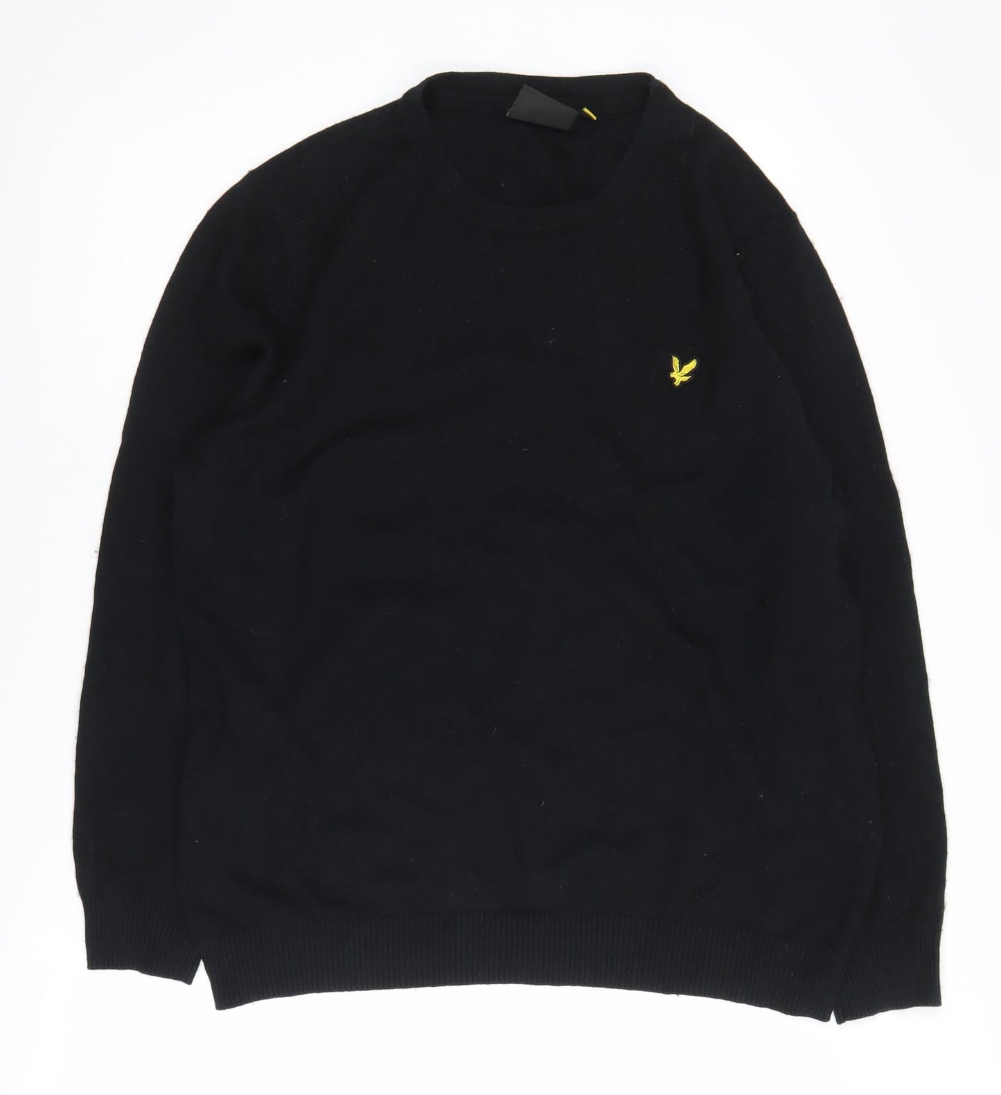 Lyle & Scott Men's Black Crew Neck Pullover Jumper L