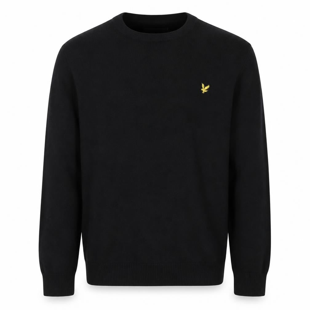 Mens UK Size L Lyle & Scott Black Pullover Jumper