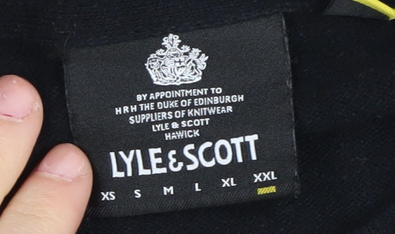 Lyle & Scott Men's Black Crew Neck Pullover Jumper L