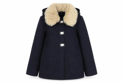 Womens UK Size 10 Topshop Black Parka Coat