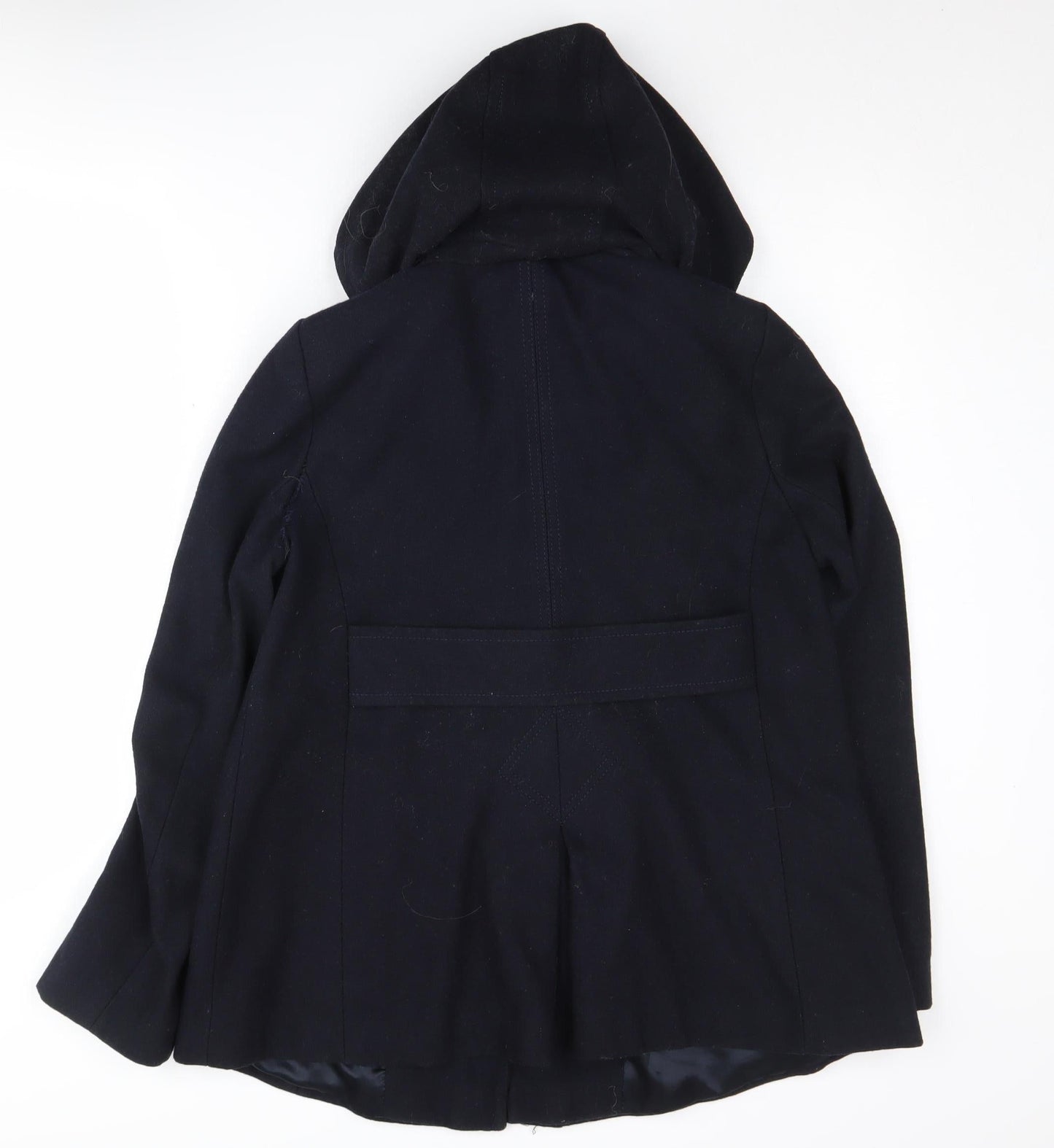 Womens UK Size 10 Topshop Black Parka Coat