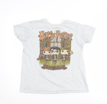 Pop Boys Grey Harry Potter T-Shirt 11-12 Years Graphic Print