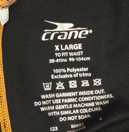 Crane Men's Black XL Compression Leggings for Running