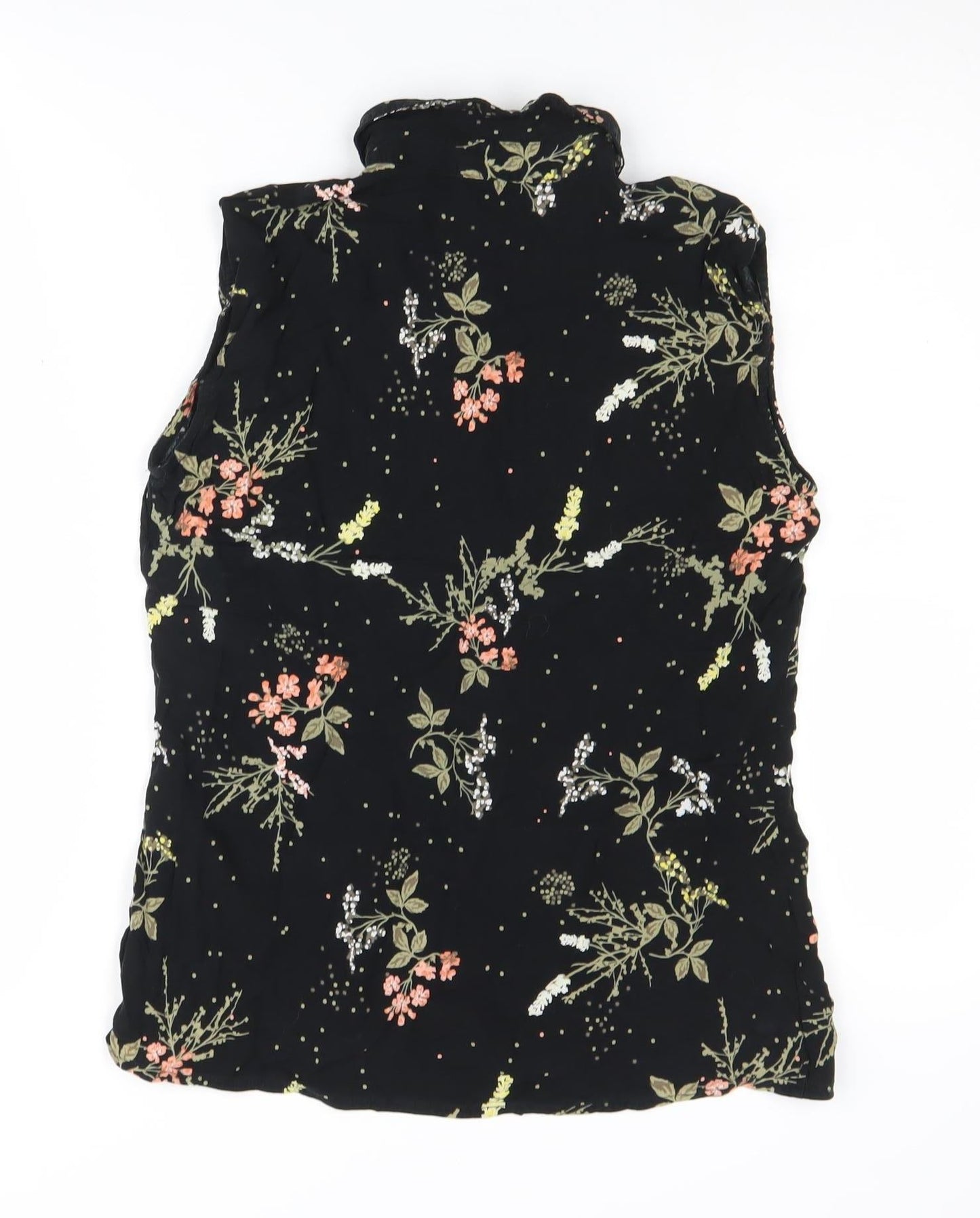 Womens UK Size 10 ESMARA Black Basic Blouse