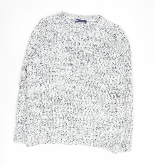 Womens UK Size M Isle Grey Pullover Jumper