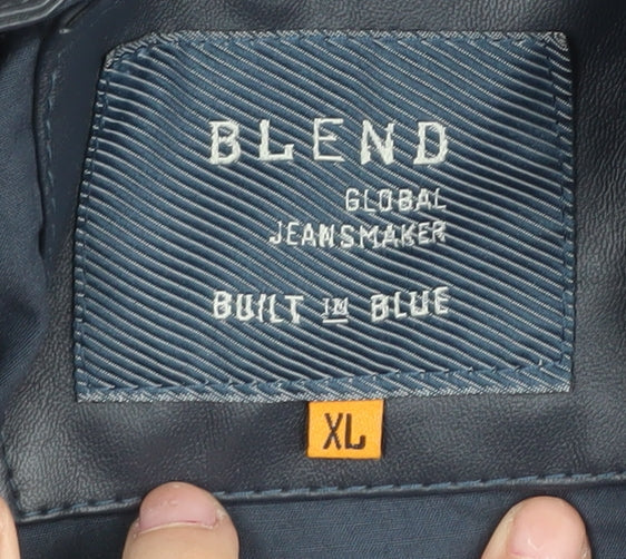 Mens UK Size XL Blend Black Basic Jacket