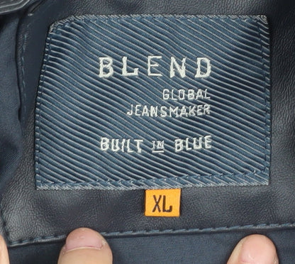 Mens UK Size XL Blend Black Basic Jacket