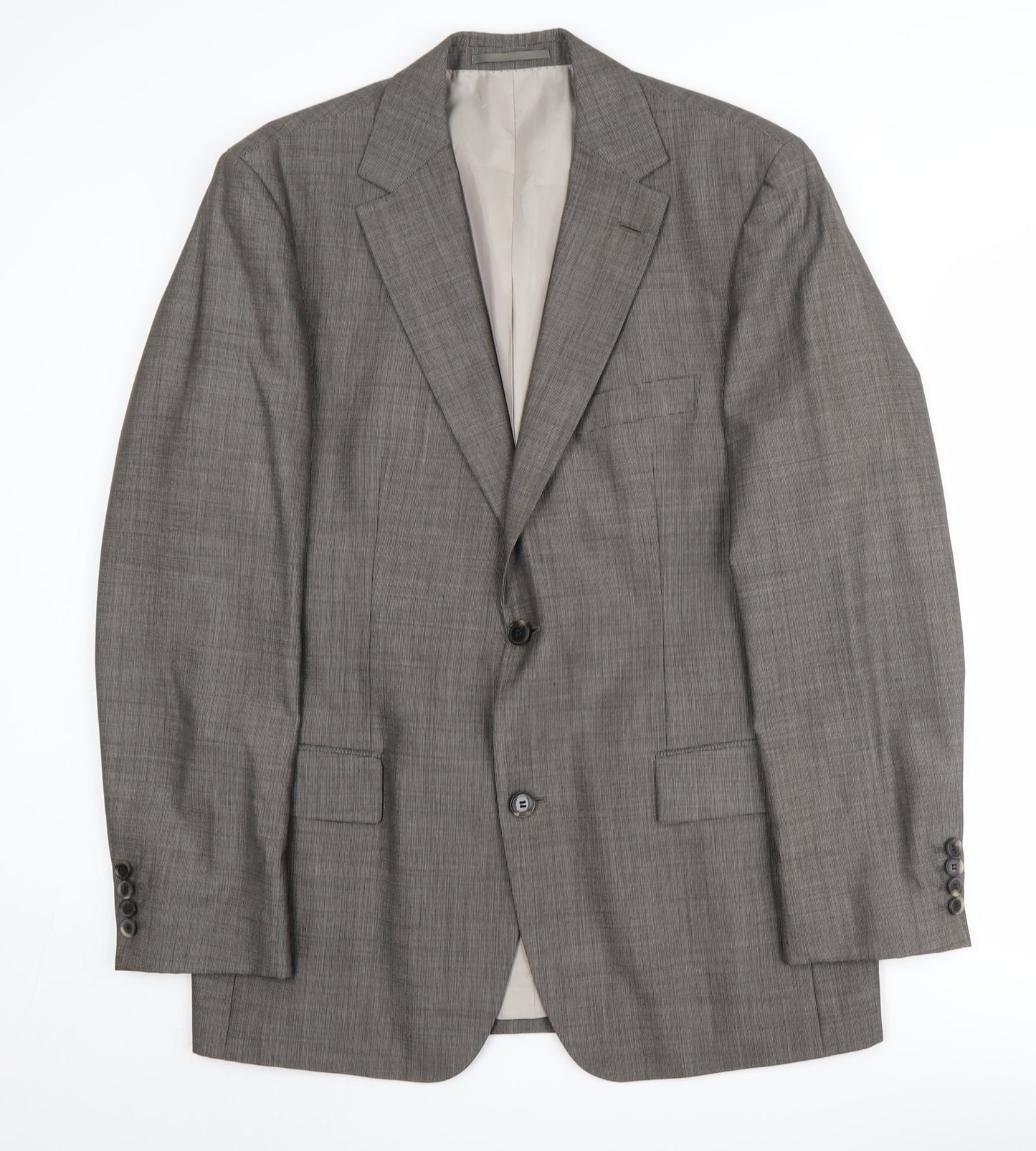 Mens UK Size 40 HUGO BOSS Regular Grey Suit Jacket