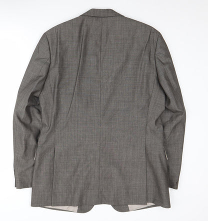 Mens UK Size 40 HUGO BOSS Regular Grey Suit Jacket