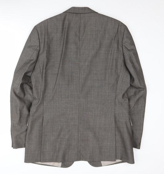 Mens UK Size 40 HUGO BOSS Regular Grey Suit Jacket