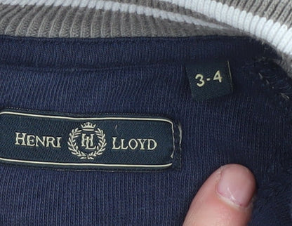 Henri Lloyd Boys Blue Full Zip Hoodie 3-4 Years