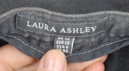 Womens UK Size 14 Laura Ashley Slim Fit Jegging Grey Trousers