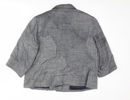 Windsmoor Women's Grey Blazer Size 18 Herringbone Pattern