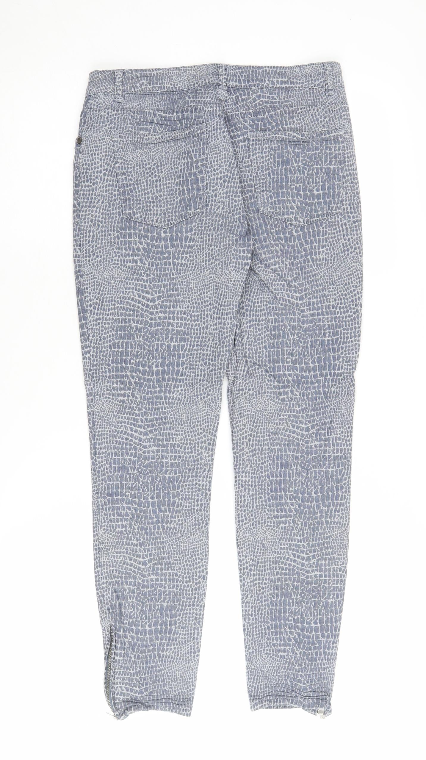 Womens UK Size 10-12 Whistles Slim Fit Ankle Blue Jeans