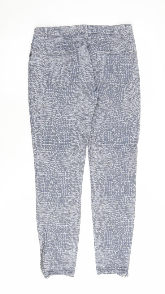 Womens UK Size 10-12 Whistles Slim Fit Ankle Blue Jeans