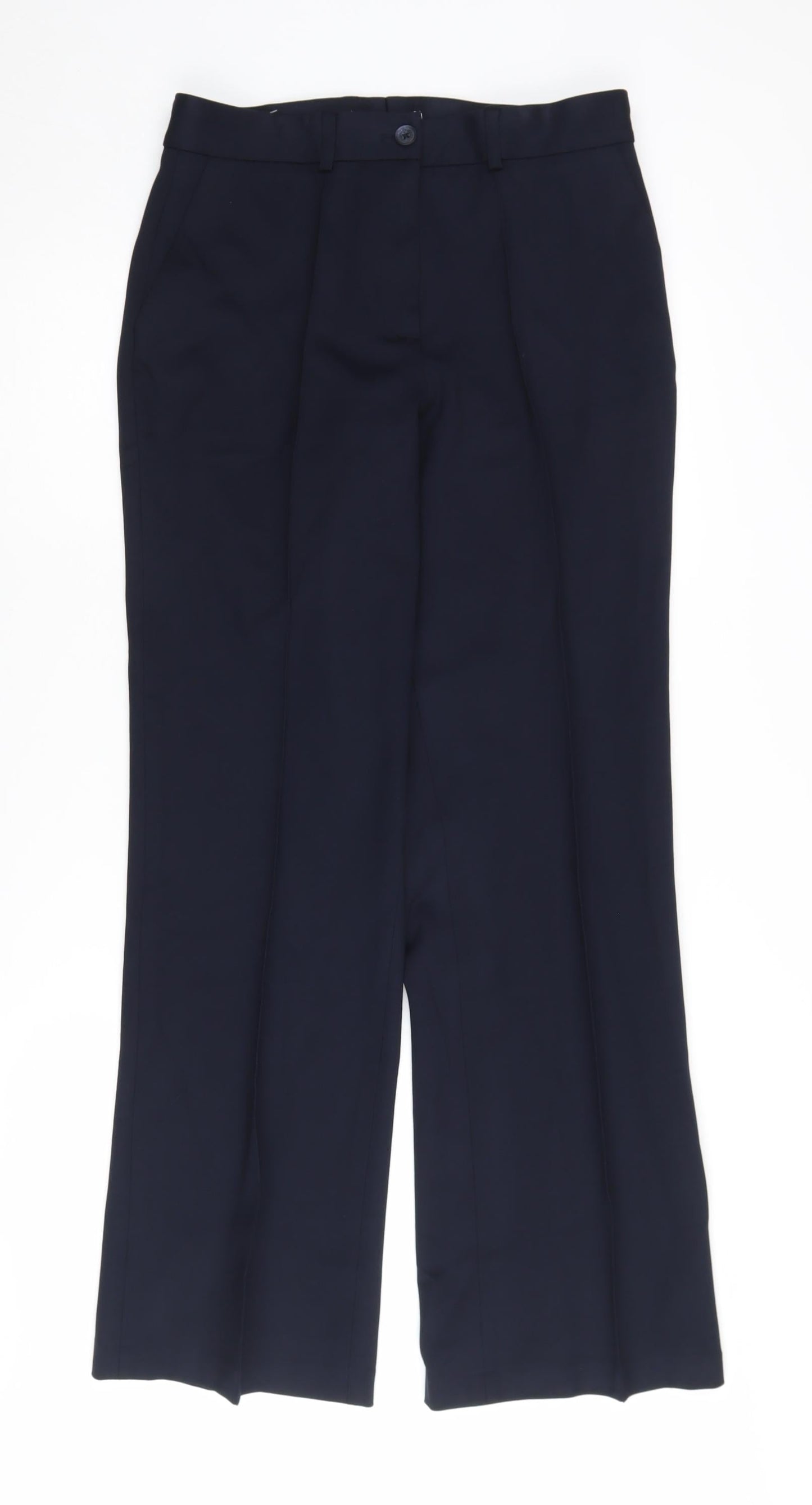 Womens UK Size 12 John Lewis Regular Fit Dress Pants Black Trousers