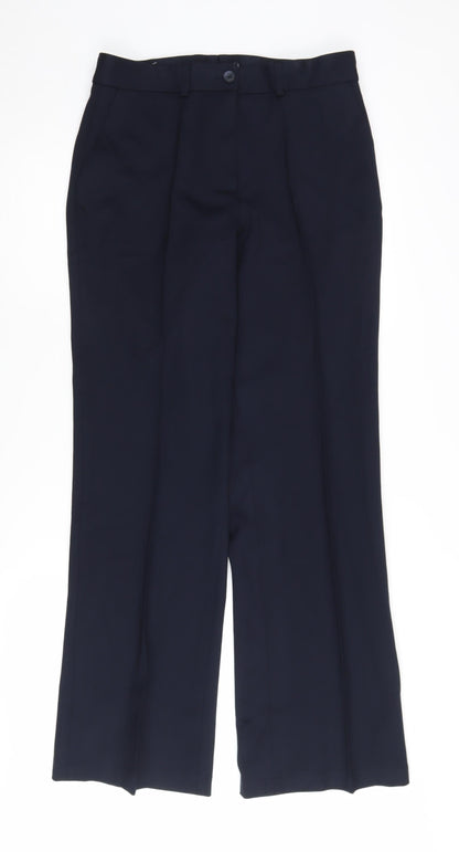 Womens UK Size 12 John Lewis Regular Fit Dress Pants Black Trousers