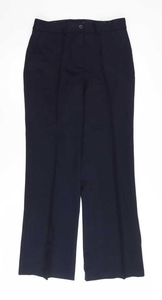Womens UK Size 12 John Lewis Regular Fit Dress Pants Black Trousers