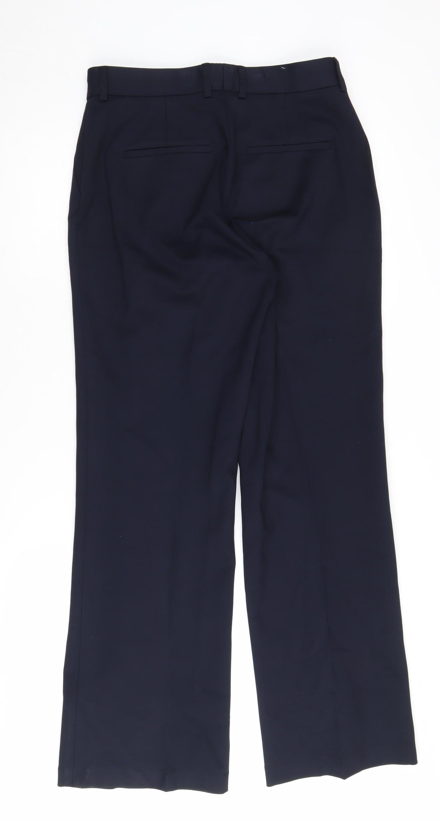 Womens UK Size 12 John Lewis Regular Fit Dress Pants Black Trousers