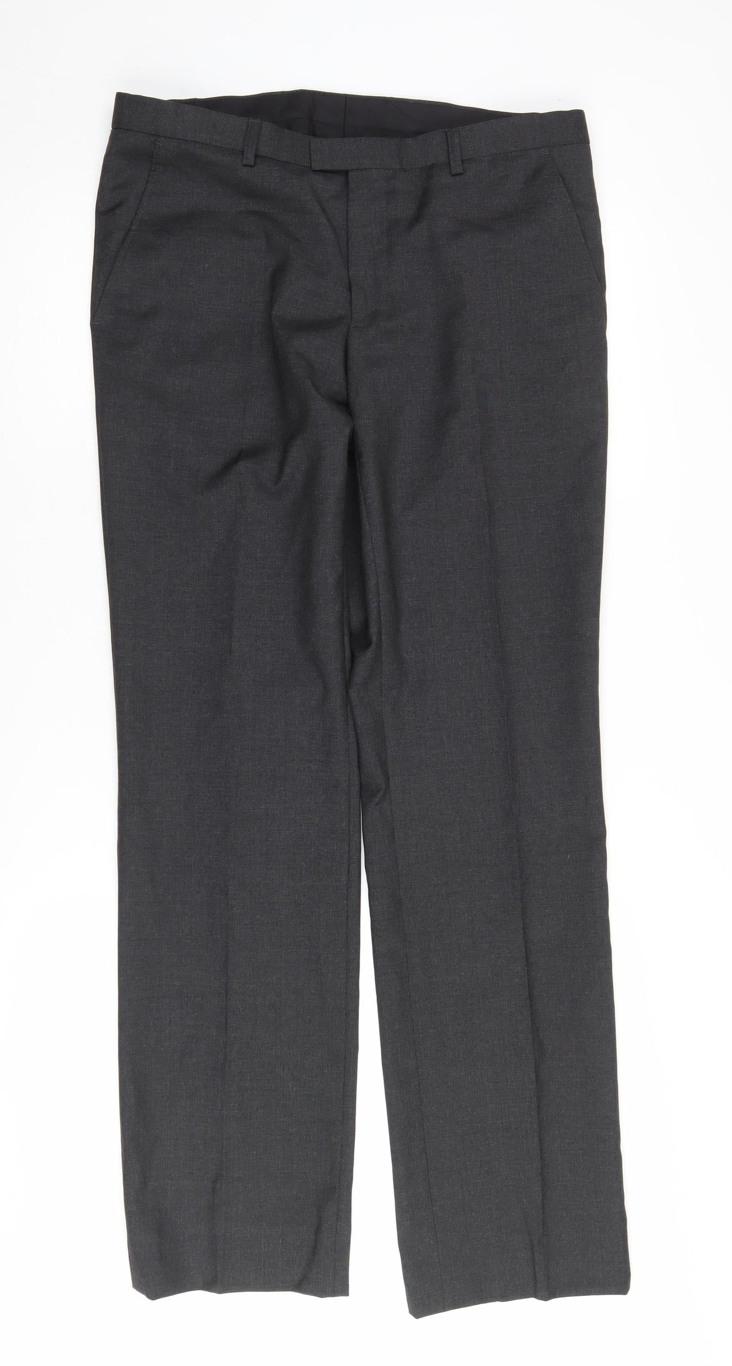 J.Lindeberg Men's Black Wool Dress Pants - Size 48