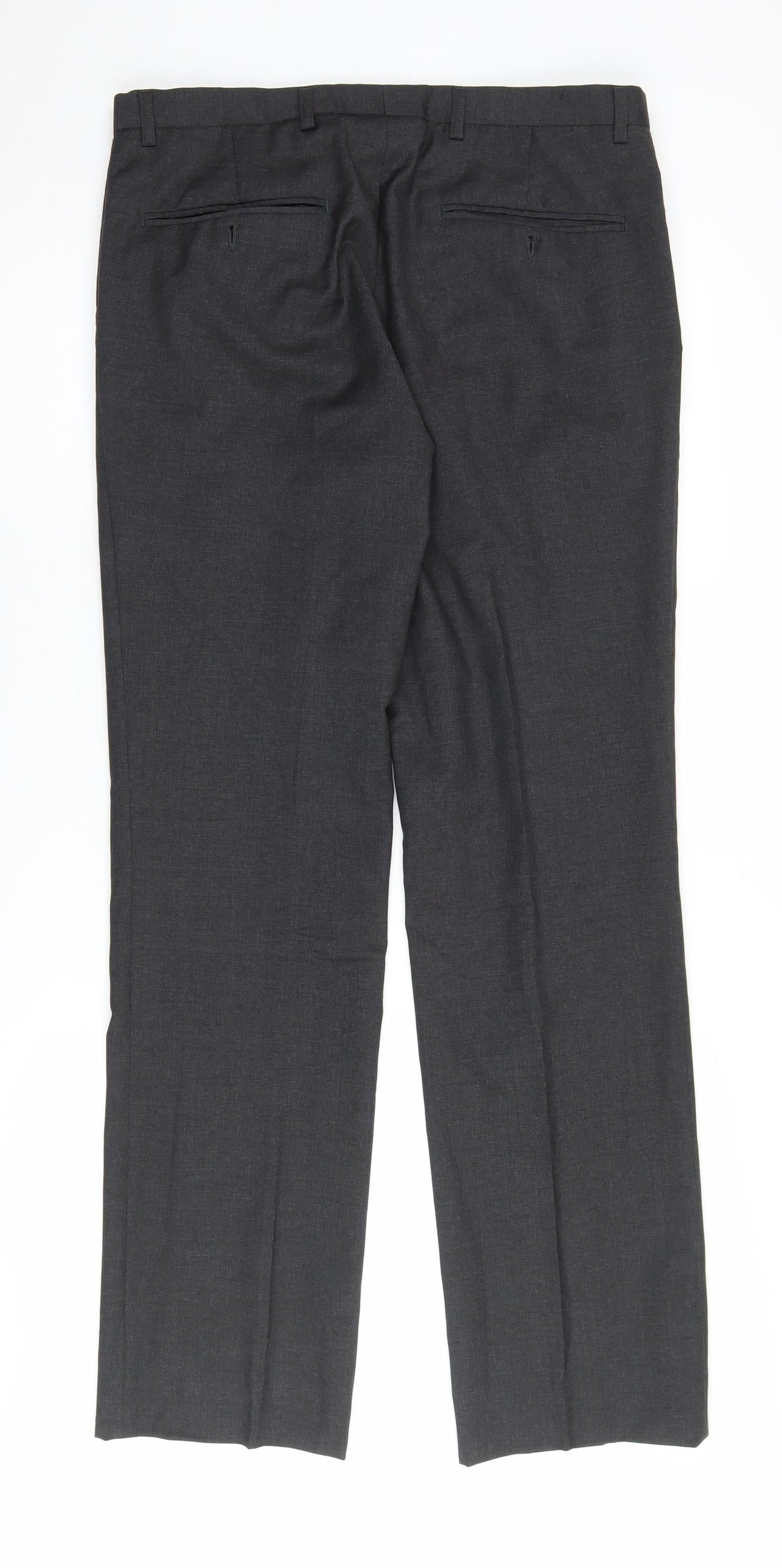 J.Lindeberg Men's Black Wool Dress Pants - Size 48