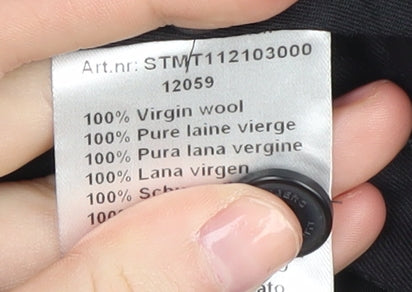 J.Lindeberg Men's Black Wool Dress Pants - Size 48