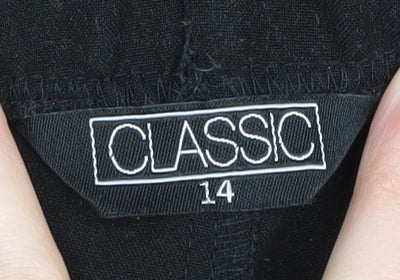 Classic Women's Black Dress Pants Size 14