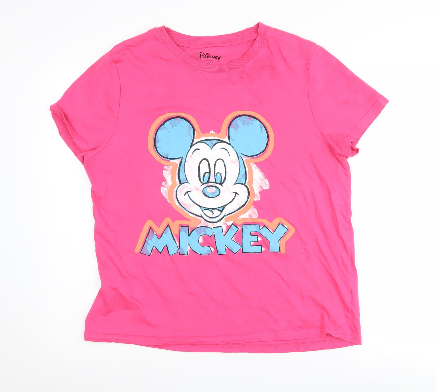 Womens UK Size M Disney Pink  T-Shirt
