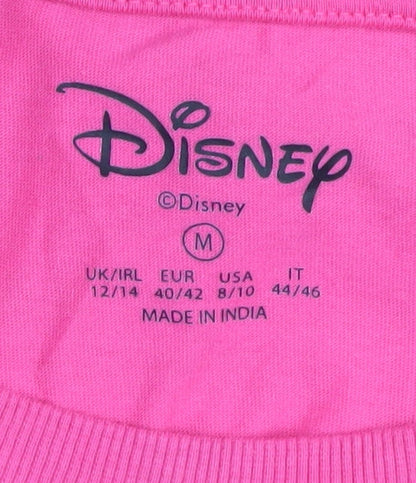 Womens UK Size M Disney Pink  T-Shirt