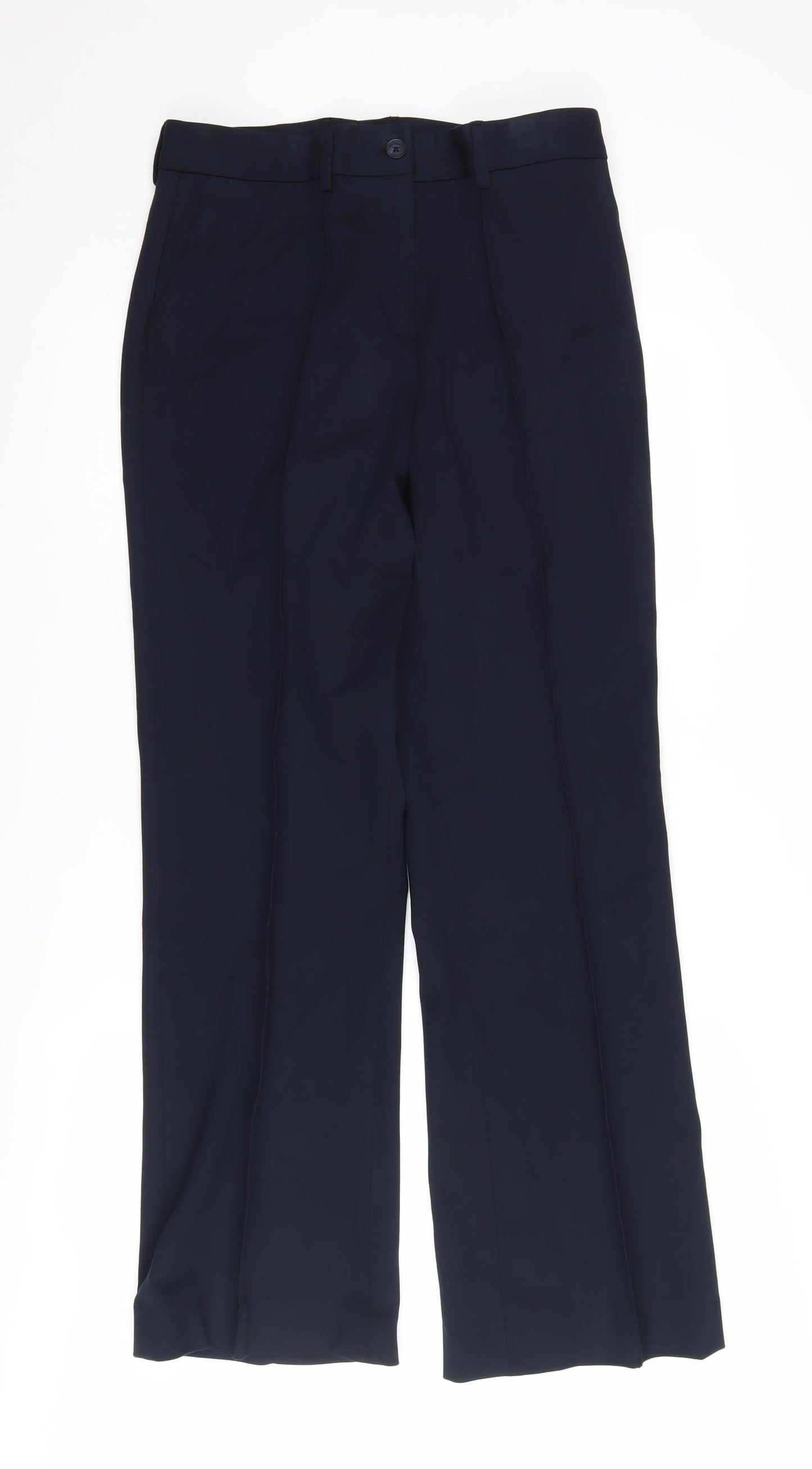 Womens UK Size 12 John Lewis Regular Fit Dress Pants Black Trousers