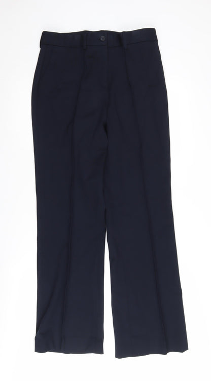 Womens UK Size 12 John Lewis Regular Fit Dress Pants Black Trousers