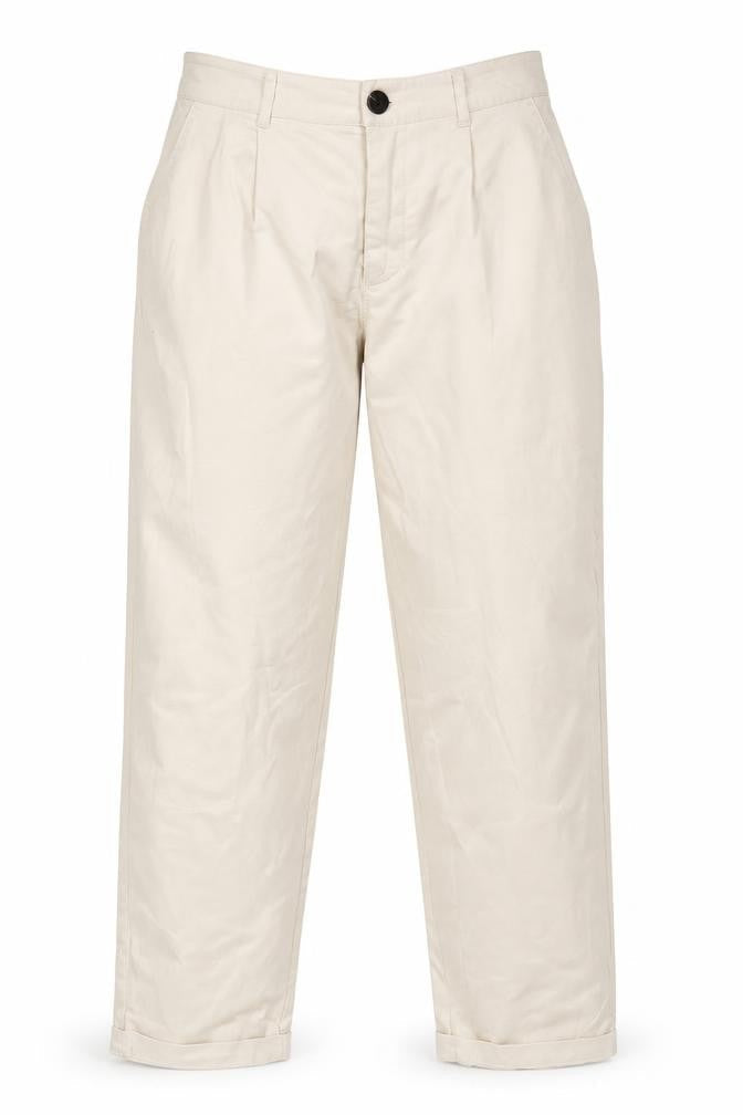Womens UK Size 12 MNG Regular Fit  Beige Trousers
