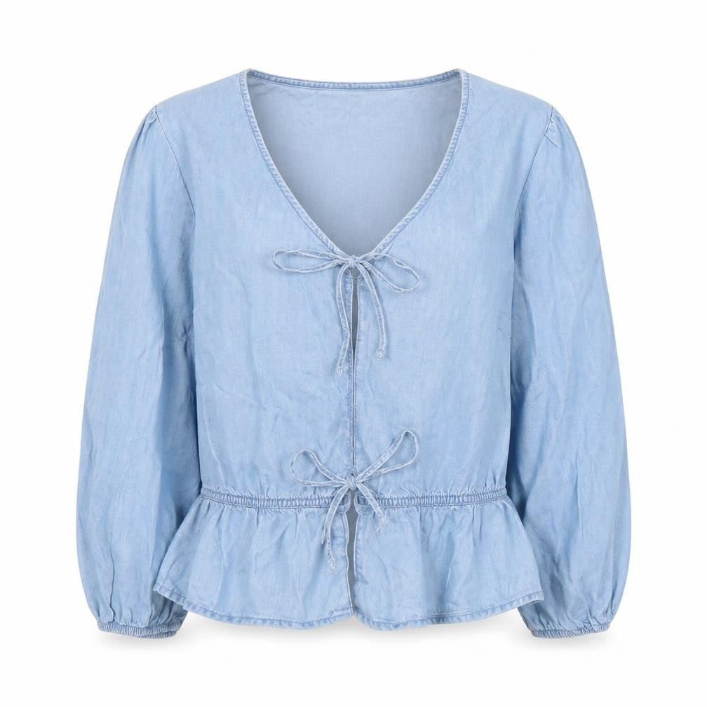 Womens UK Size 12 NEXT Blue Tunic Blouse