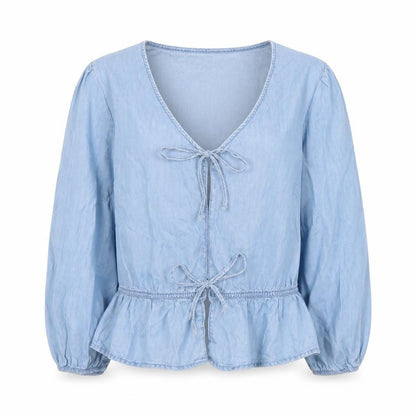 Womens UK Size 12 NEXT Blue Tunic Blouse
