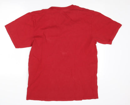 Mens UK Size M adidas Red  T-Shirt