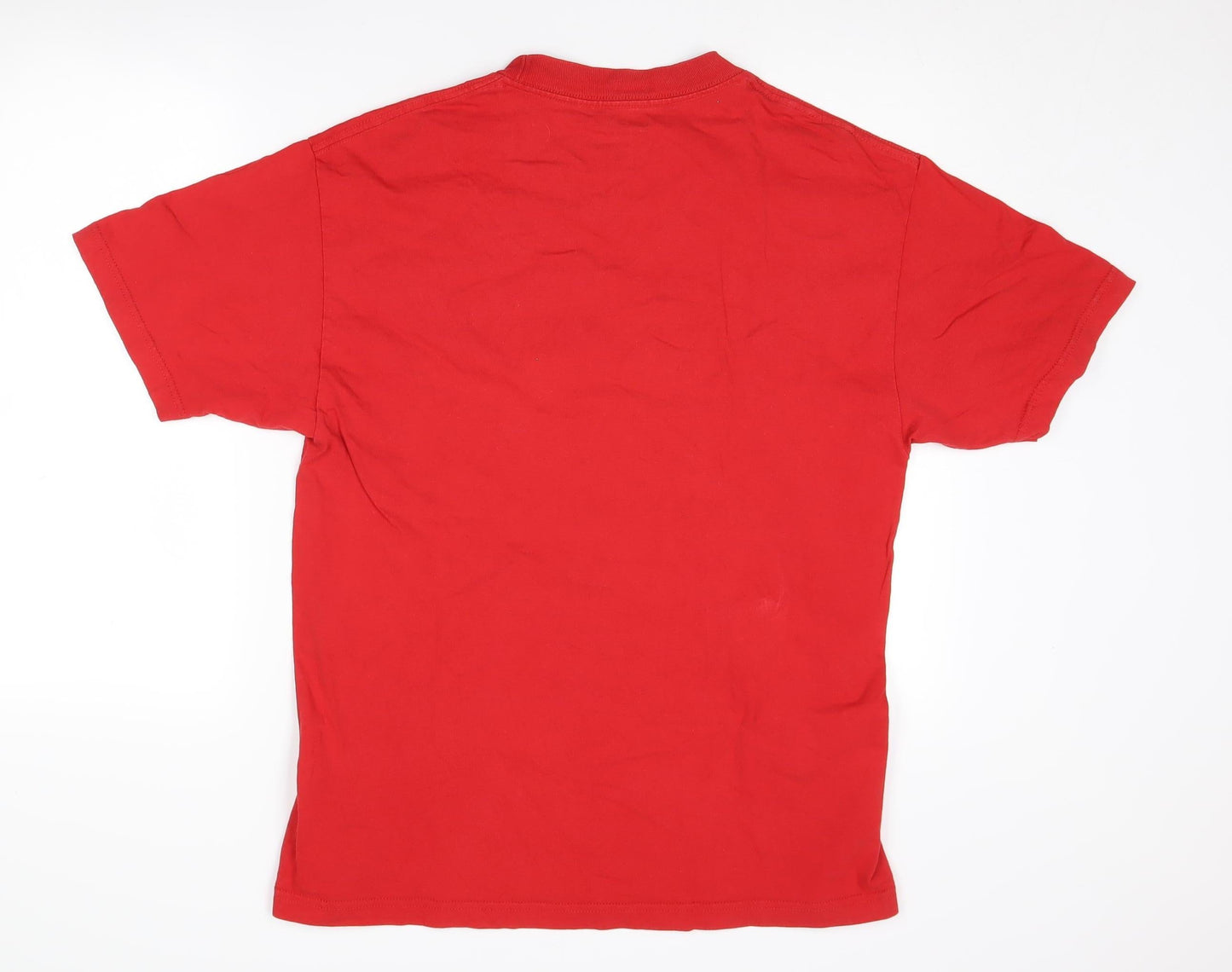 Nike Men's Red Relaxed Fit Cotton T-Shirt - Size L