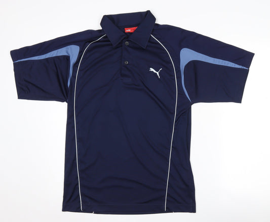 Puma Men's Blue Medium Polo Shirt