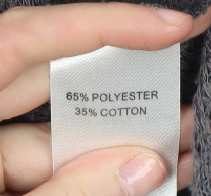 Crafted Women's Black Wrap Jumper, Size 12, V-Neck