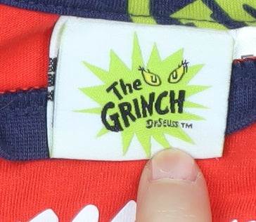 The Grinch Christmas Pyjama Set Red 18-24 Months Unisex