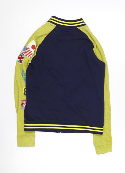Guess Boys Blue Varsity Jacket Size 12 Spring Autumn