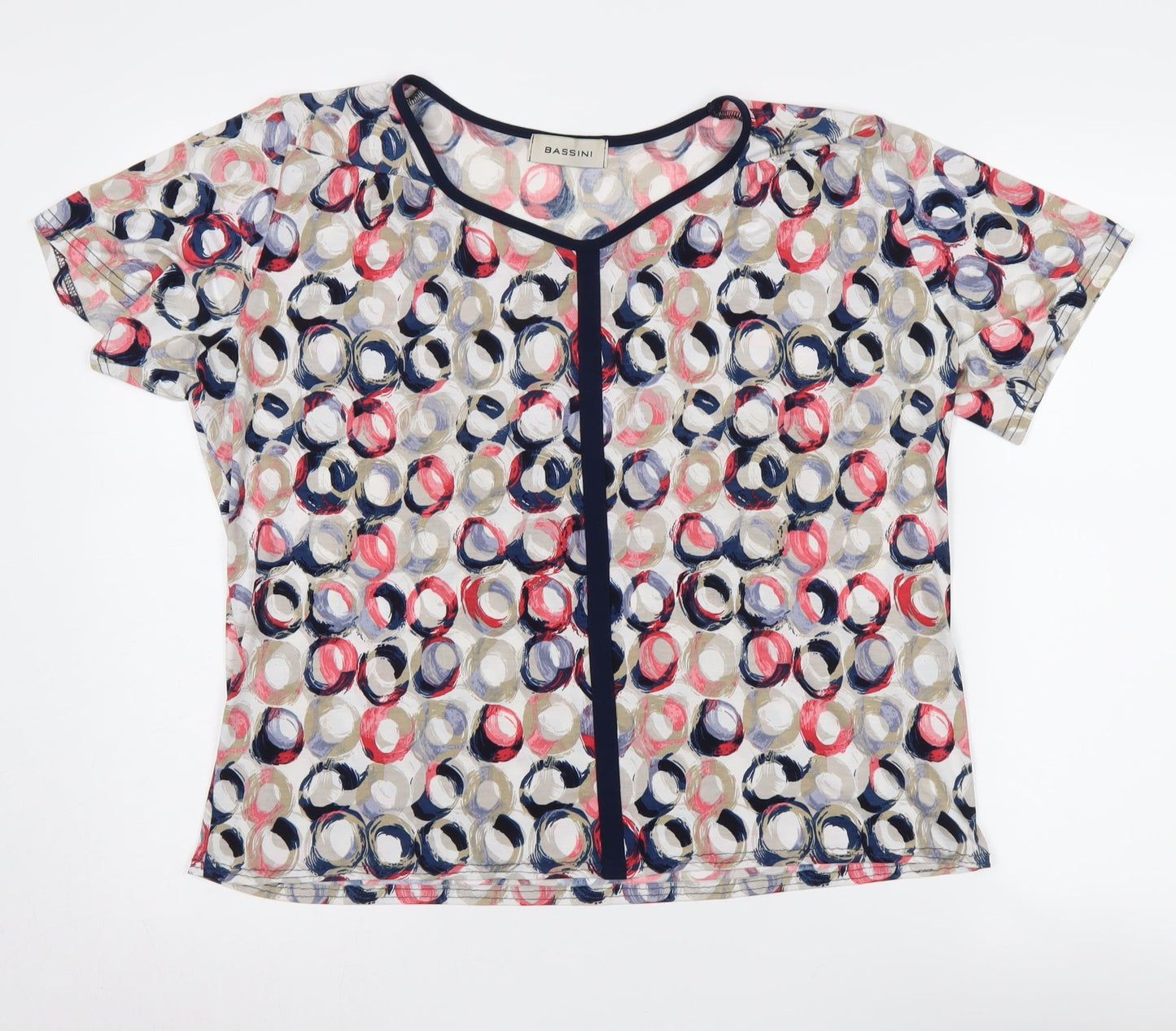 Womens UK Size 18 BASSINI Multicoloured  T-Shirt