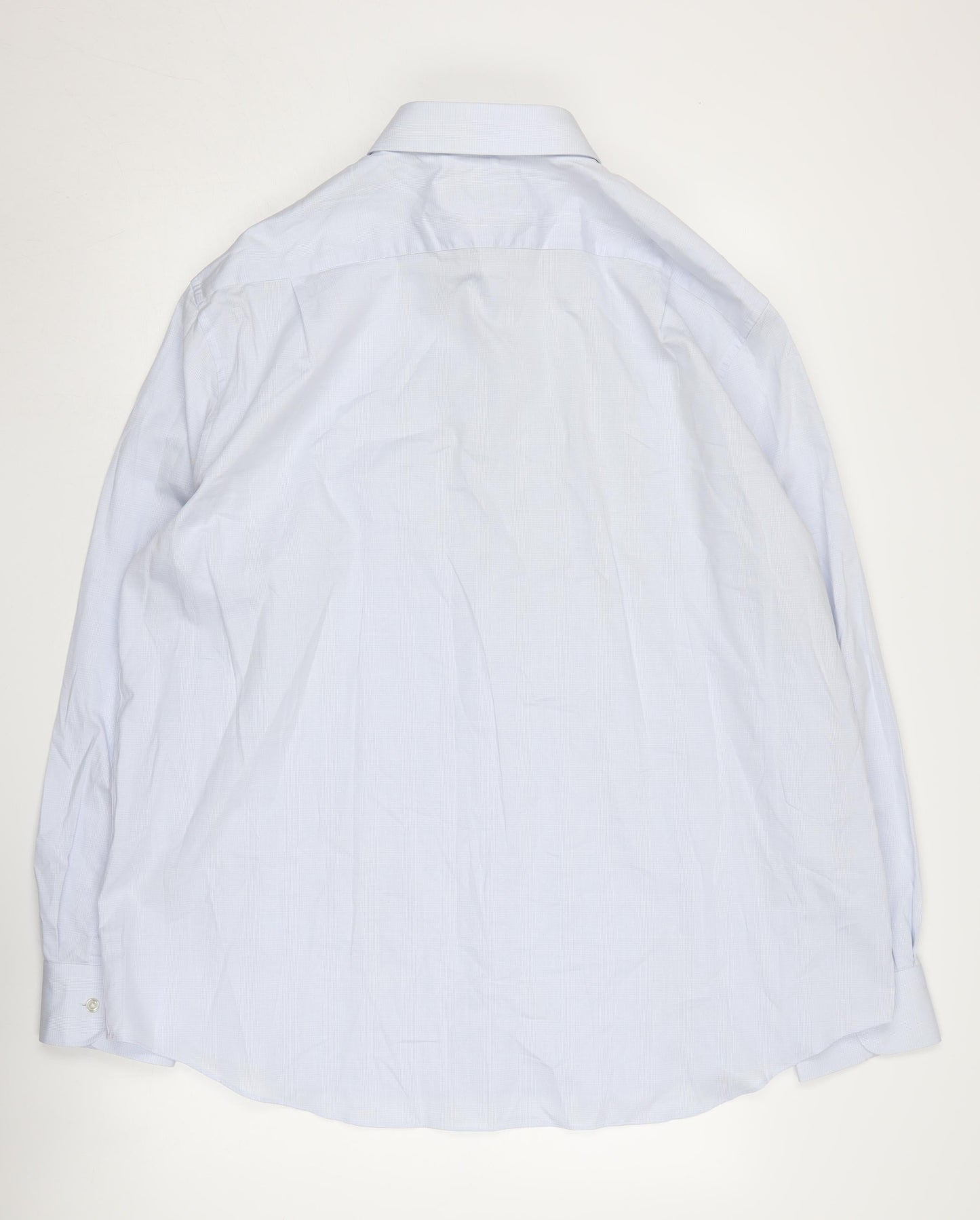 Marks & Spencer Men's Blue Button-Up Shirt