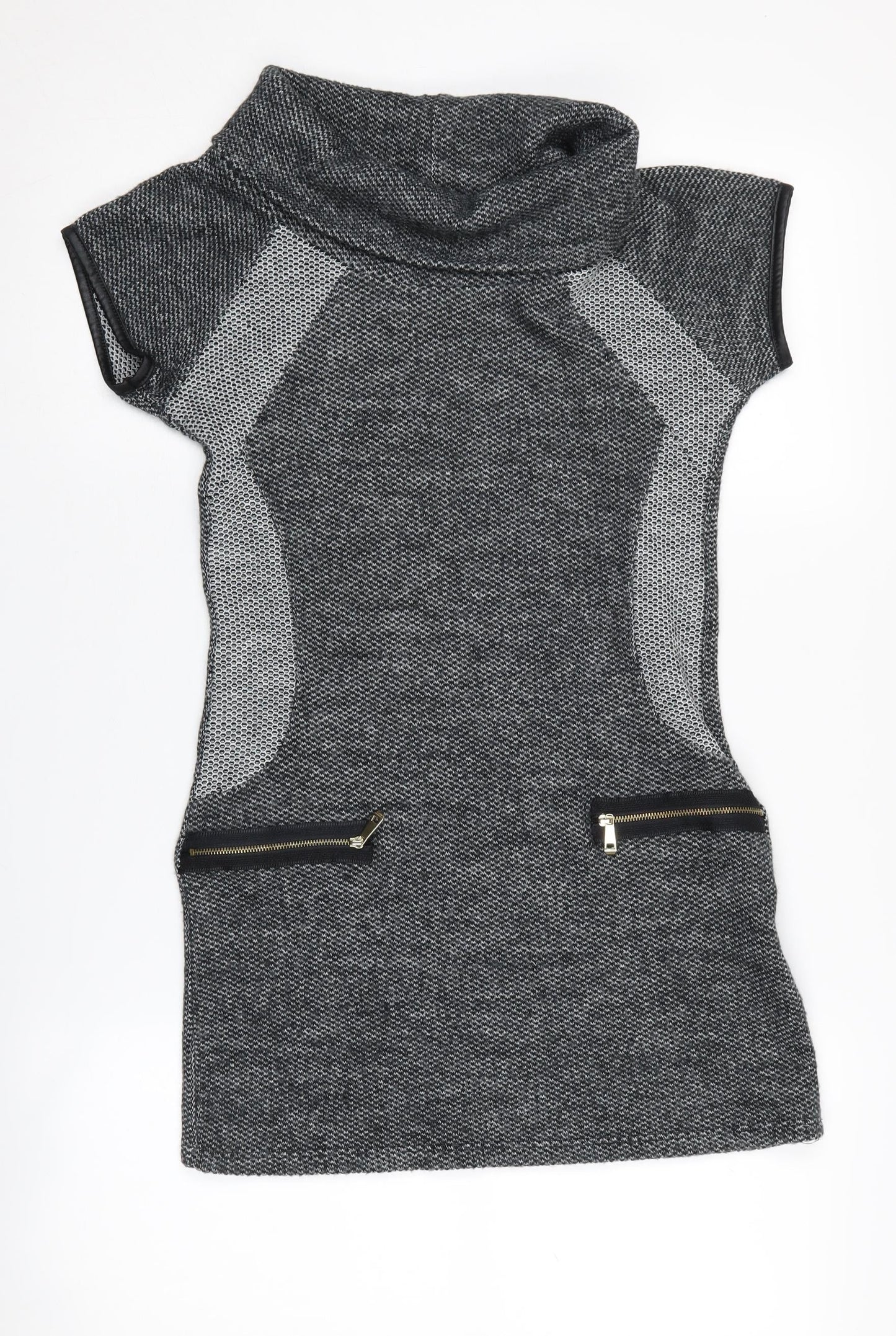 Quiz Women's Grey Bodycon Dress Size 8