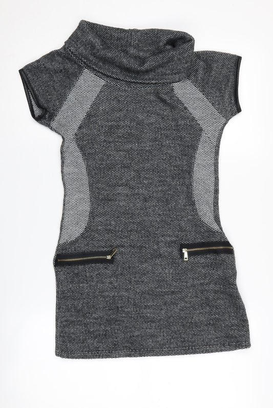 Quiz Women's Grey Bodycon Dress Size 8