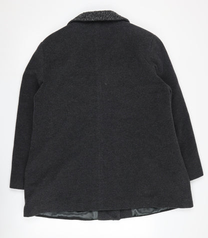Womens UK Size 18 Eastex Black Overcoat