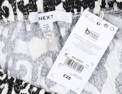 Next Women's Black Midi Pleated Skirt Size 12