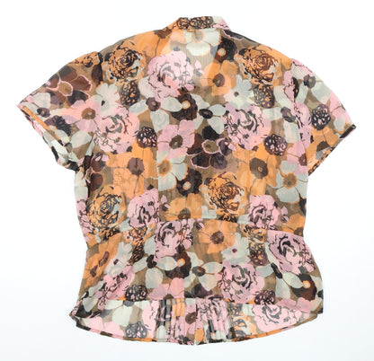 Womens UK Size 16 Monsoon Multicoloured Tunic Blouse