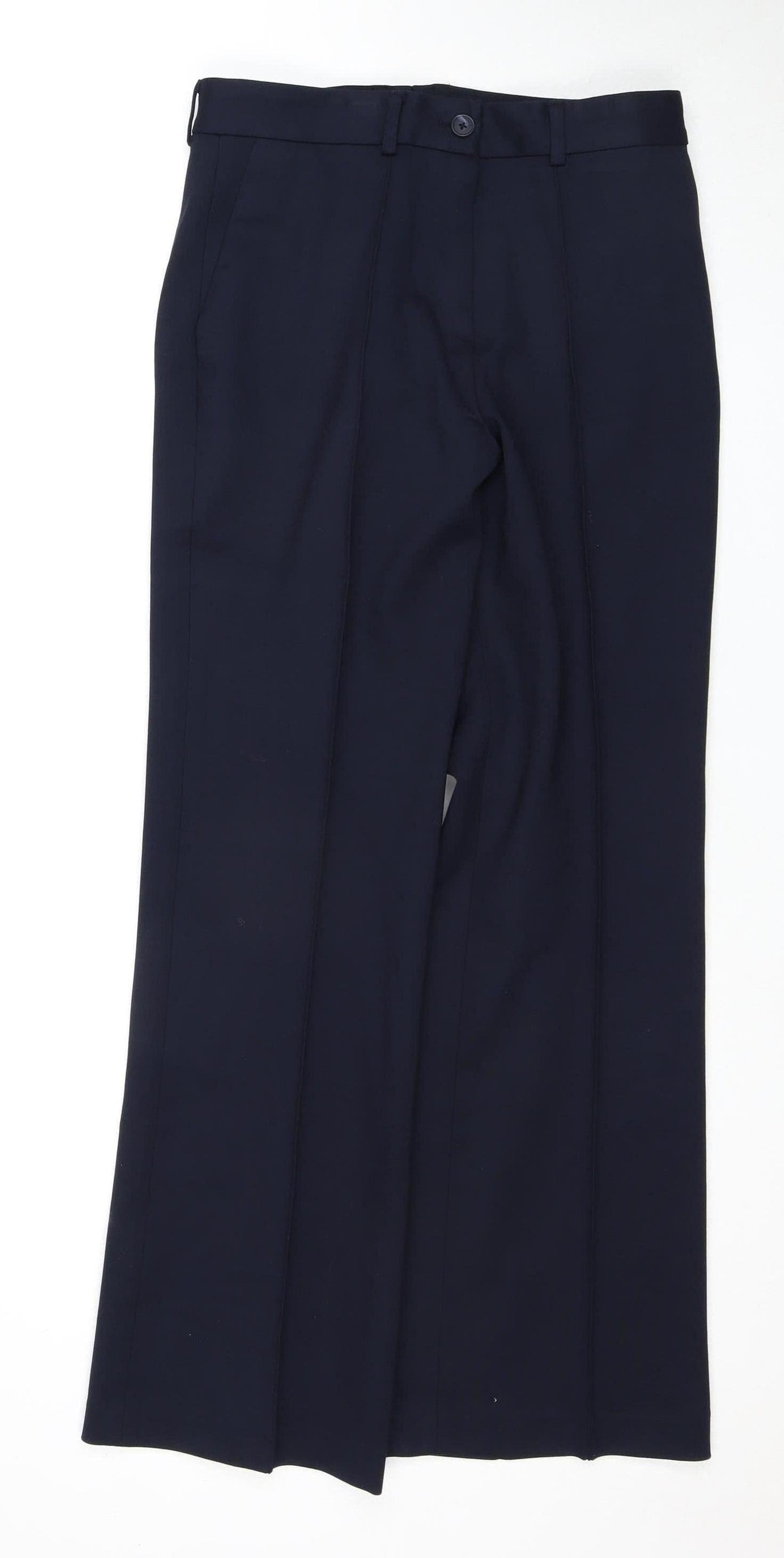Womens UK Size 12 John Lewis & Partners Regular Fit Dress Pants Black Trousers