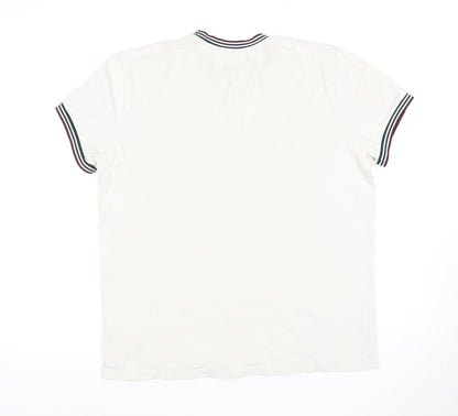 Jack Wills White Men's M T-Shirt Classic Cotton Crew Neck