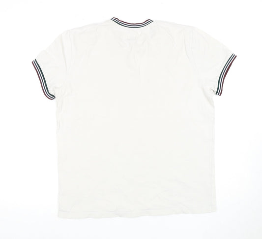 Jack Wills White Men's M T-Shirt Classic Cotton Crew Neck